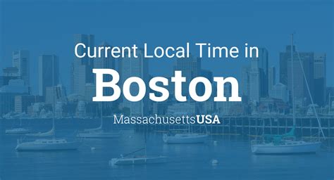 boston ma time zone|Current Local Time in Boston, Massachusetts, USA.